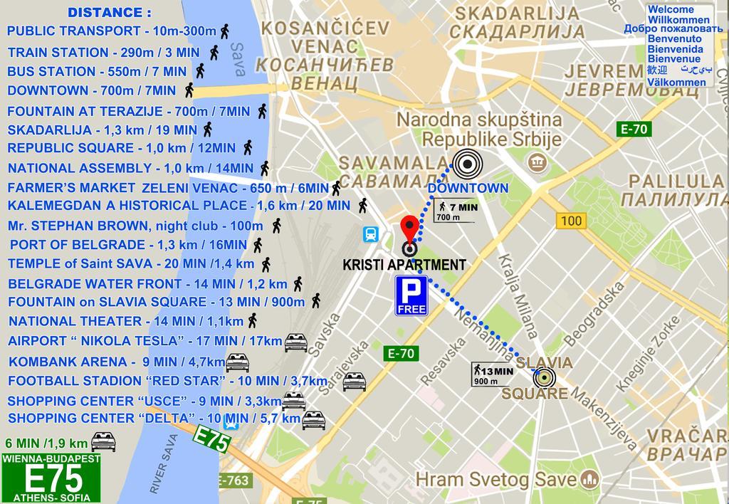 Kristi Lux Apartment Center Free Parking Fast Wifi Beograd Ngoại thất bức ảnh